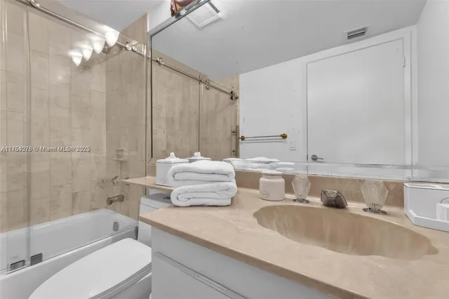 a city view with tall buildings