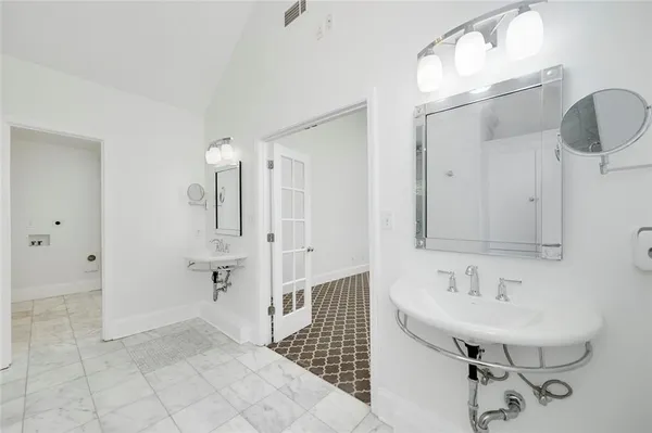 a view of closet area