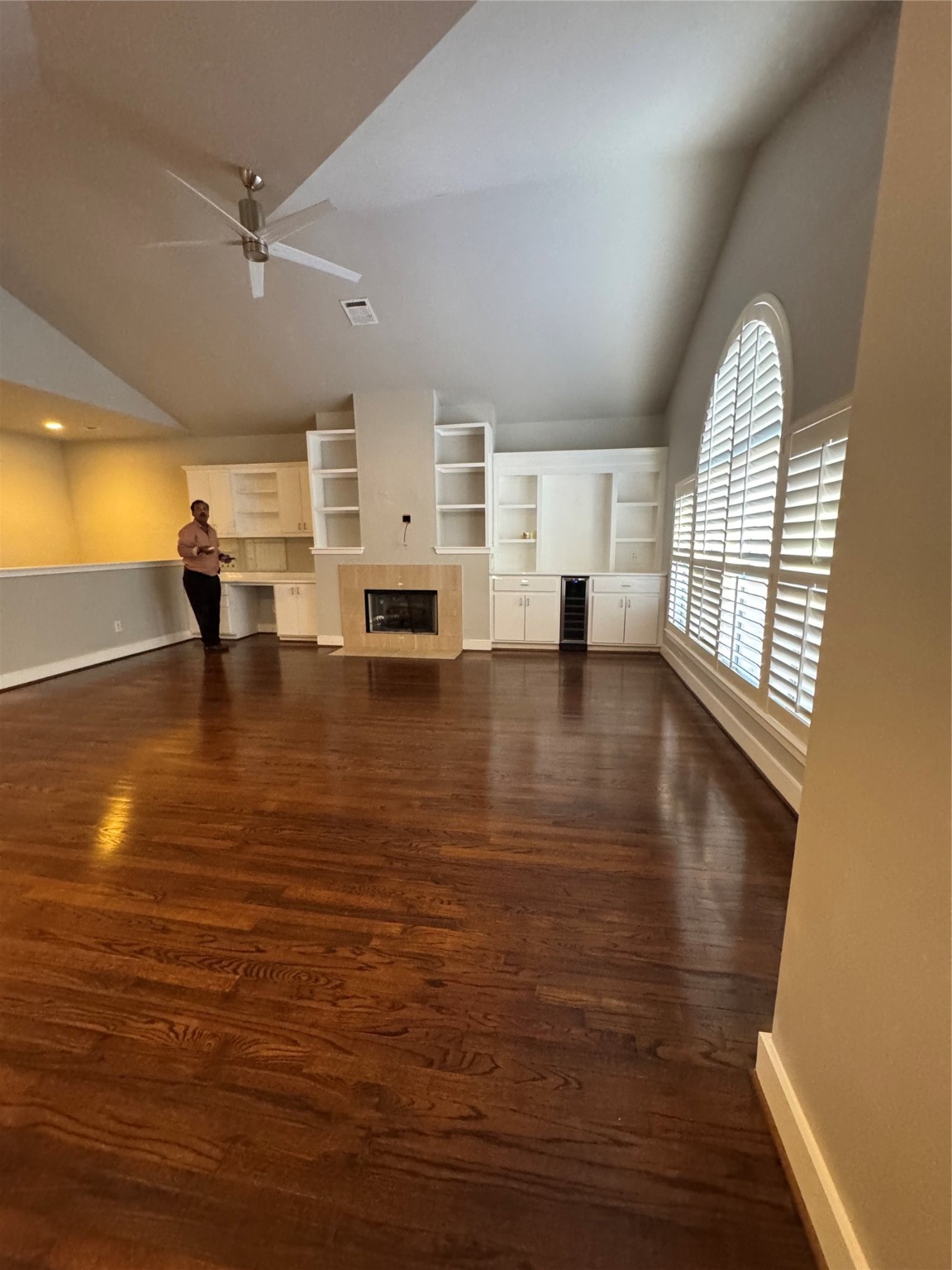3606 Omeara Drive Houston, TX 77025 - Photo 19 of 21 a view of an empty room with window and wooden floor
