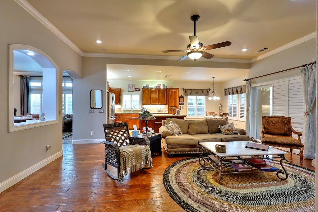 4152 Post Oak Drive Turlock, CA 95382 - Photo 39 of 71 a living room with furniture and wooden floor