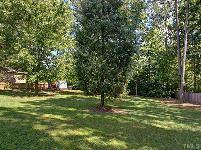 805 Bluestone Road Durham, NC 27713 - Photo 21 of 23 Back yard is level with trees for shade.