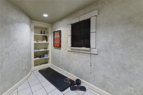 a room with storage and utility