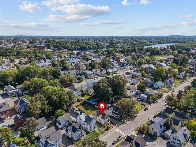 an aerial view of a city