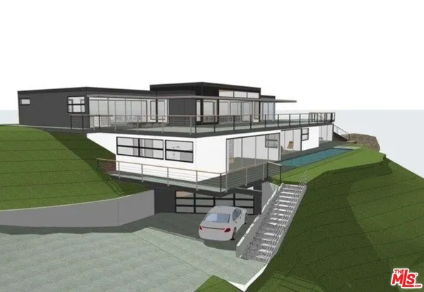 a view of snow on the road