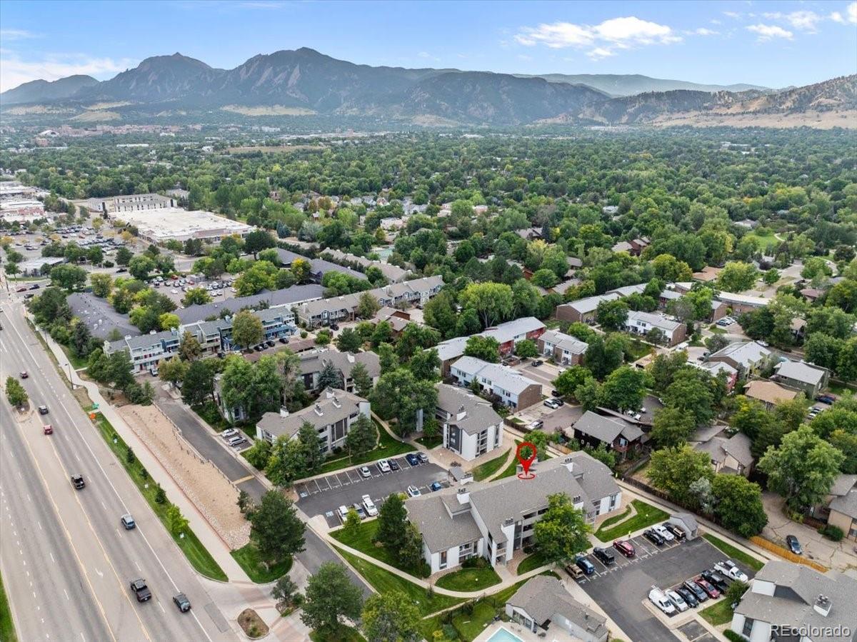 3545 28th Street, Unit 304 Boulder, CO 80301 - Photo 19 of 23 a view of a city with mountain