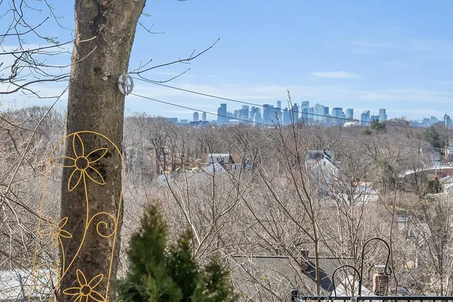 a view of a water with an outdoor space