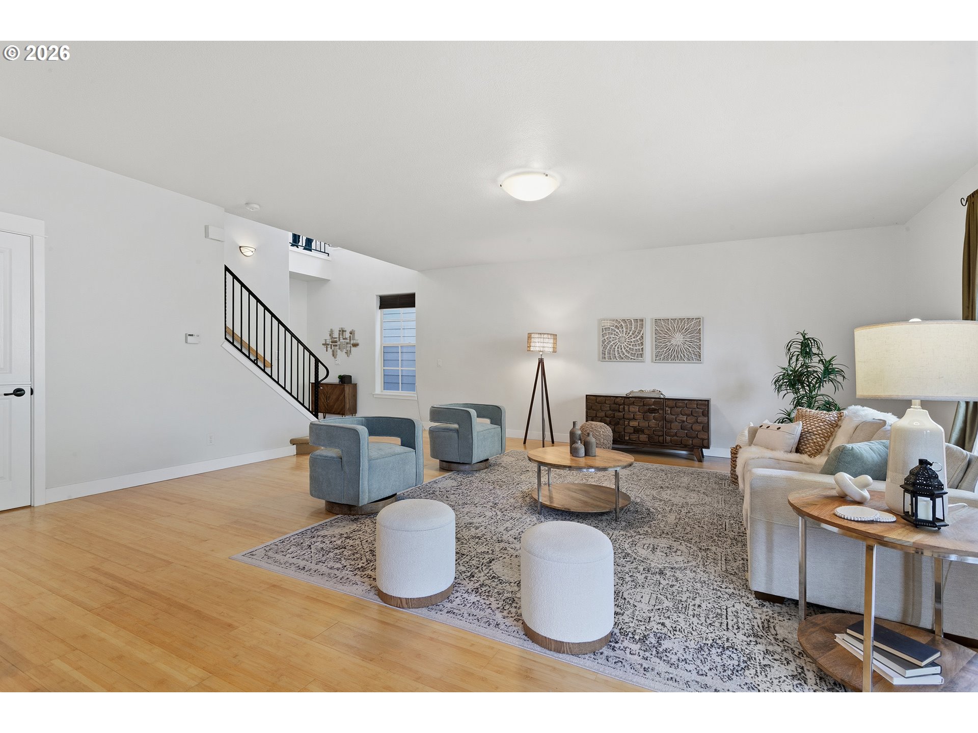 2502 Northwest Parnell Terrace Portland, OR 97229 - Photo 11 of 48 a living room with furniture and wooden floor