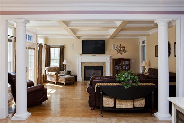 11 Cranberry Lane Hingham, MA 02043 - Photo 3 of 16 a living room with furniture and a fireplace