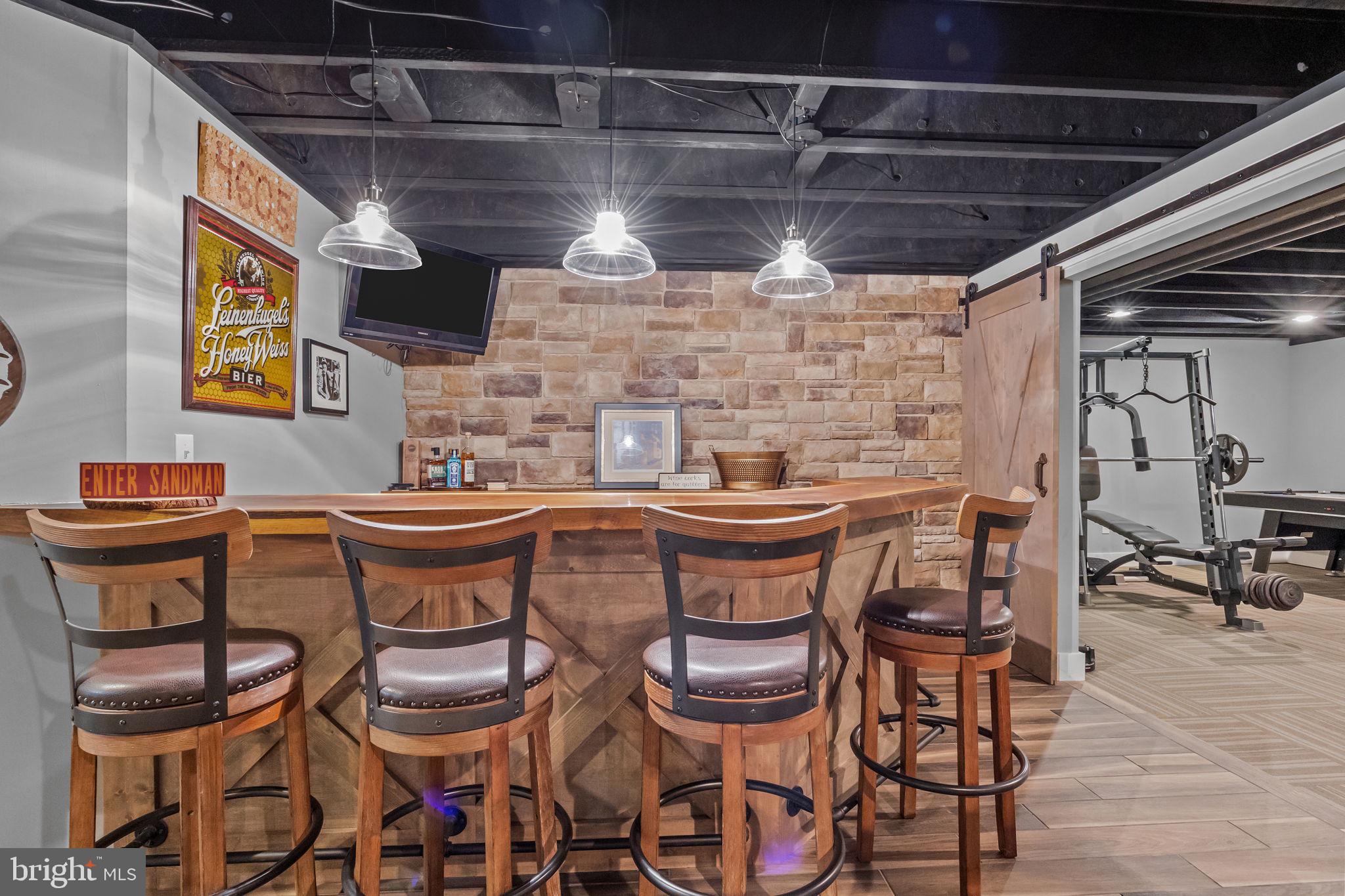 4605 Twinbrook Circle Doylestown, PA 18902 - Photo 39 of 53 Finished basement with built-in bar ...