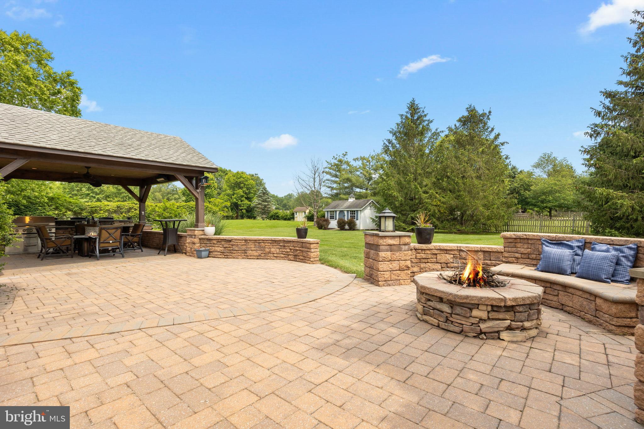 4605 Twinbrook Circle Doylestown, PA 18902 - Photo 46 of 53 Large paver patio area at back yard w 2nd firepit.