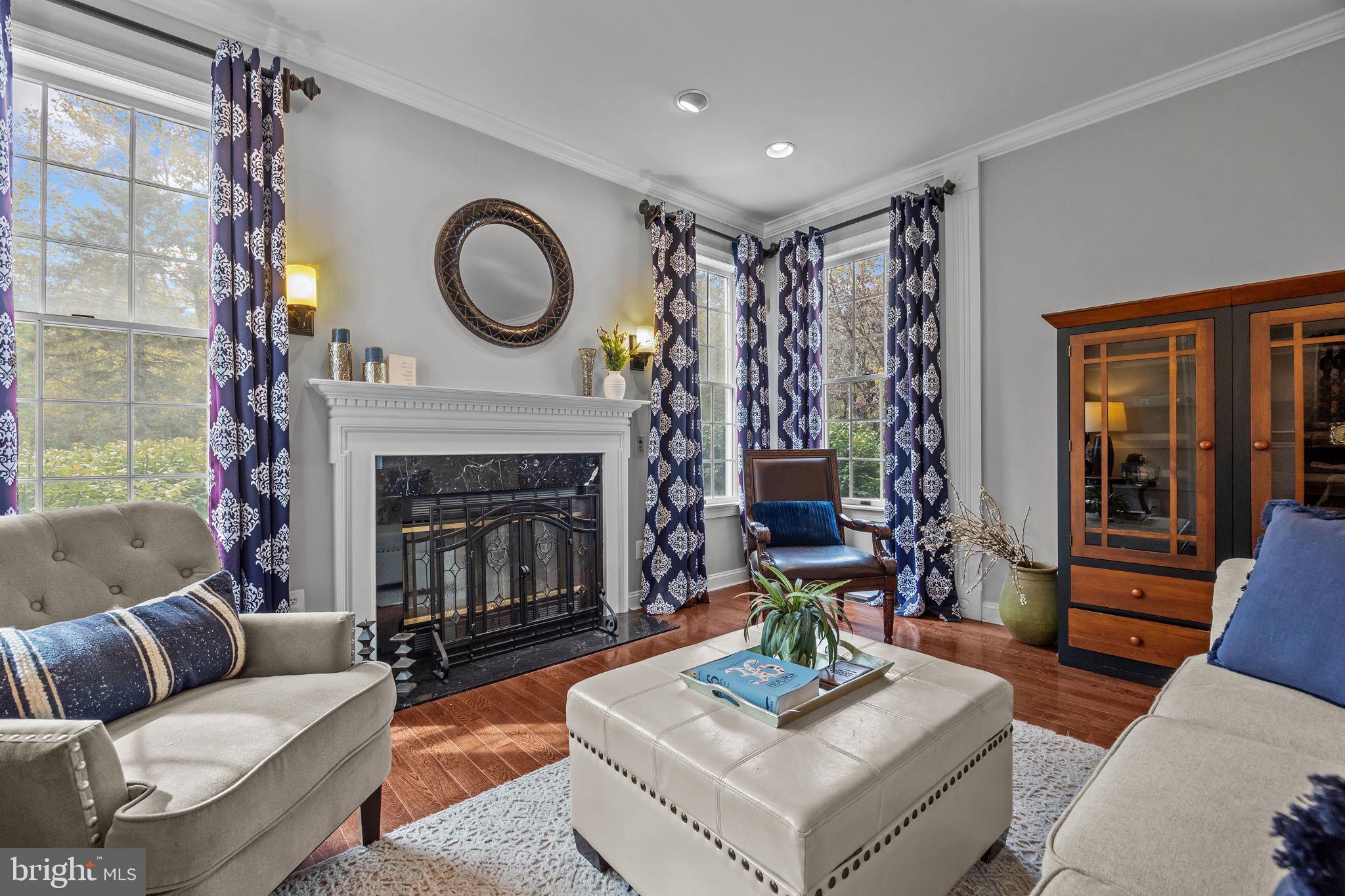 4605 Twinbrook Circle Doylestown, PA 18902 - Photo 9 of 53 with cozy gas fireplace.