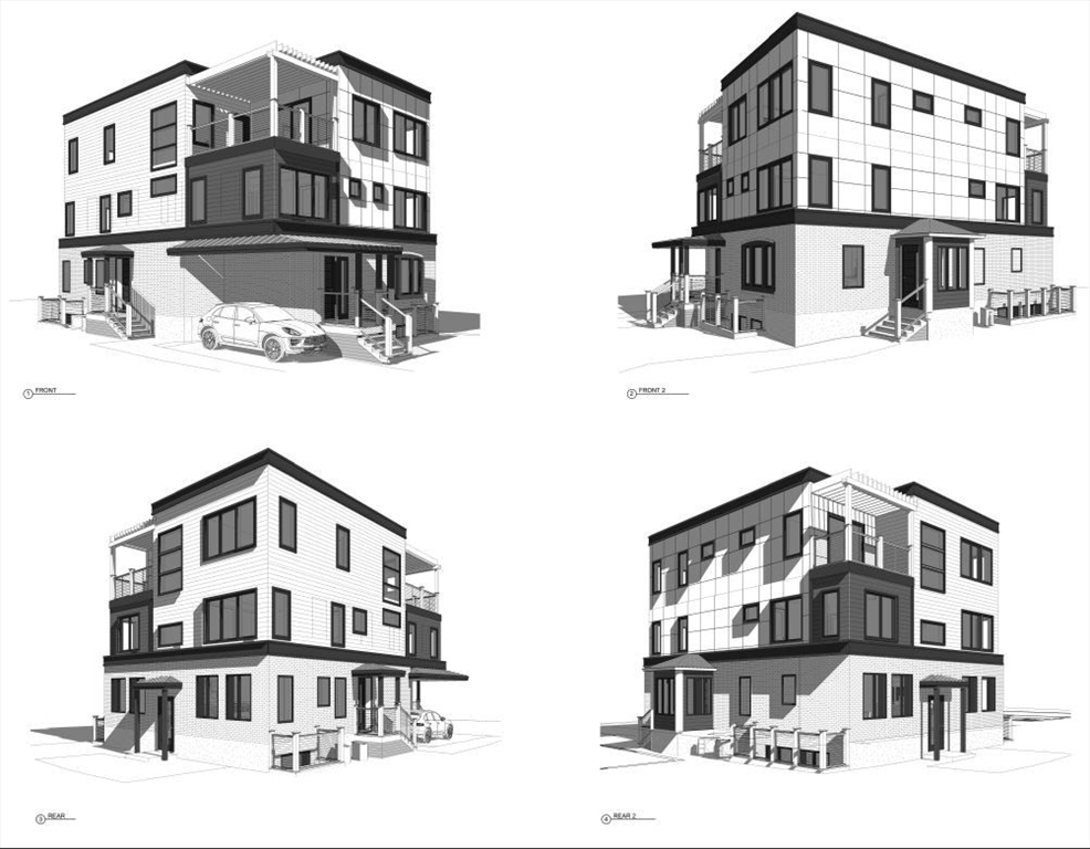 a front view of a building