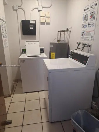a view of a chairs and tables in a patio