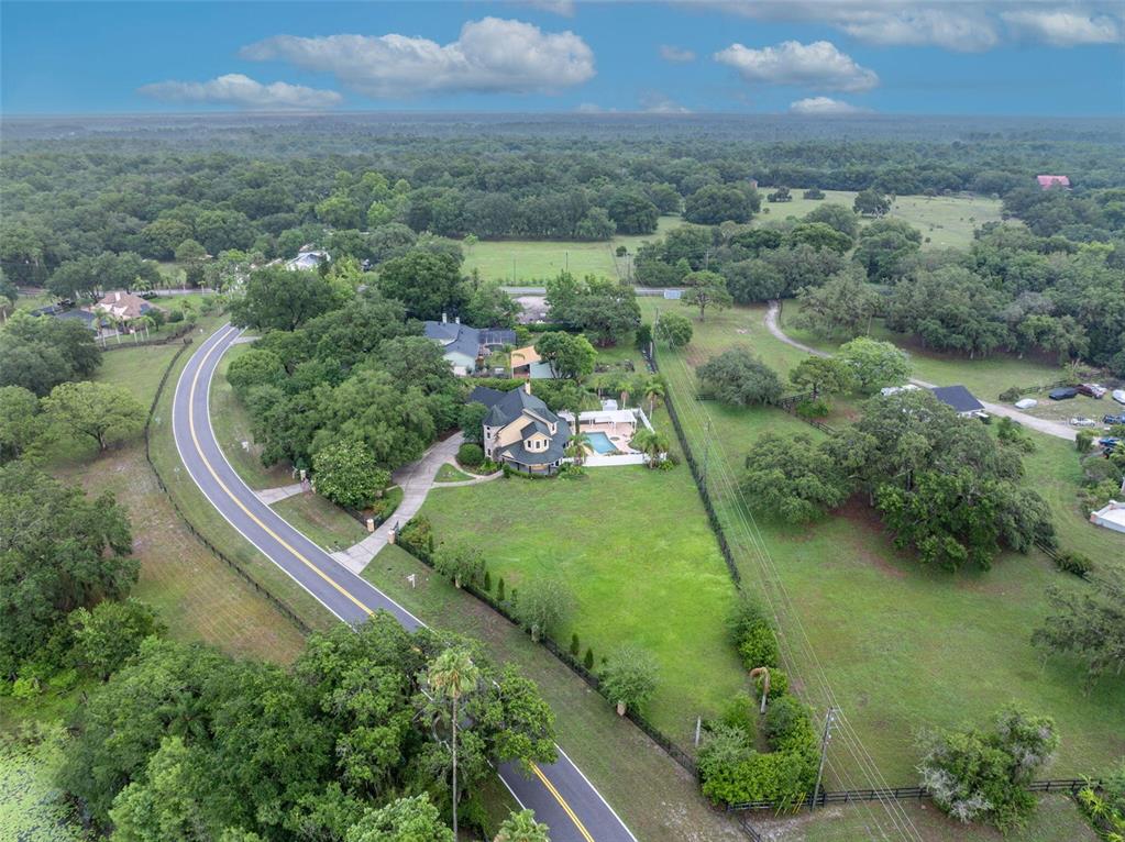 1415 Brumley Road Chuluota, FL 32766 - Photo 24 of 46 an aerial view of residential houses with outdoor space and trees