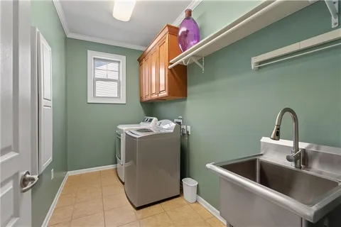 a view of a porch with a door