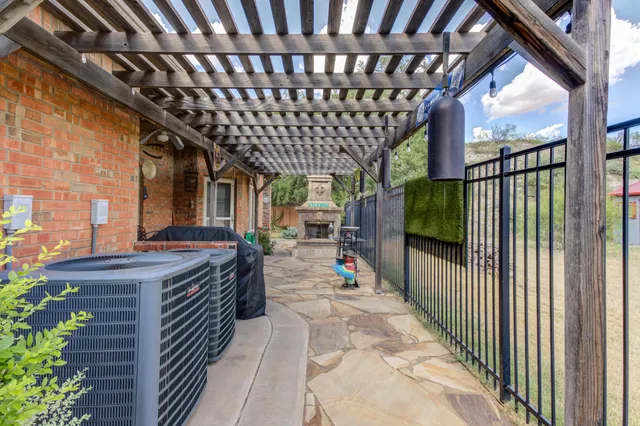 a view of a lake with a big yard