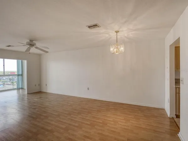 a view of an empty room