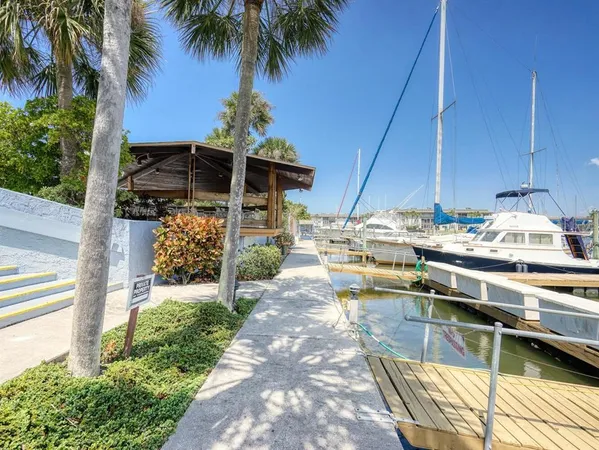 a view of a lake with multiple houses