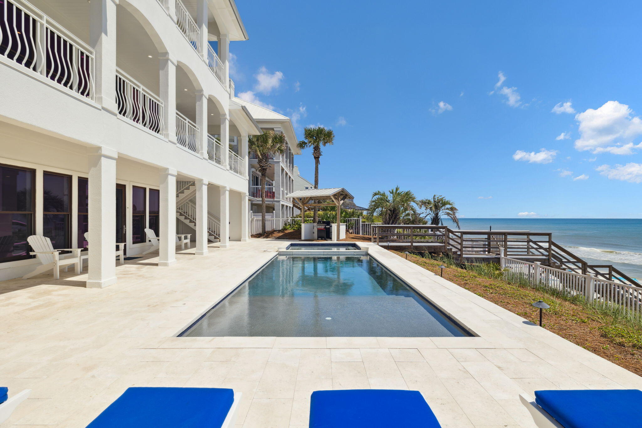 8266 East County Highway 30A Seacrest, FL 32461 - Photo 26 of 148 a view of a swimming pool with an outdoor seating