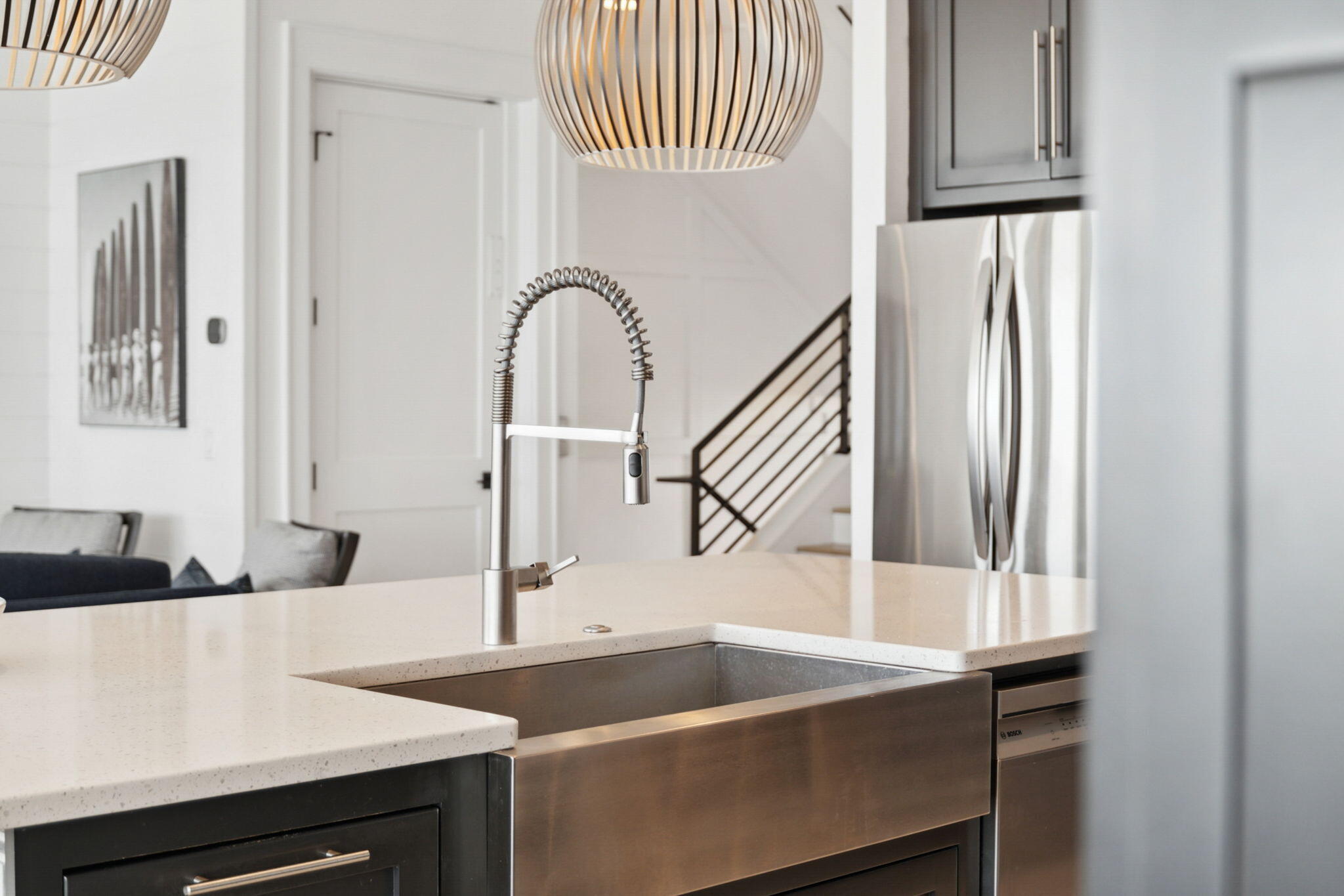 8266 East County Highway 30A Seacrest, FL 32461 - Photo 64 of 148 a kitchen with a sink and a refrigerator