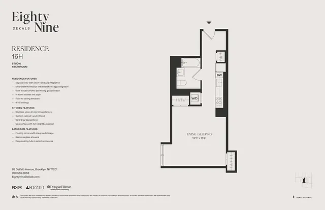 $3,588 | 89 DeKalb Avenue, Unit 16H | Downtown Brooklyn