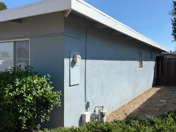 a front view of a house