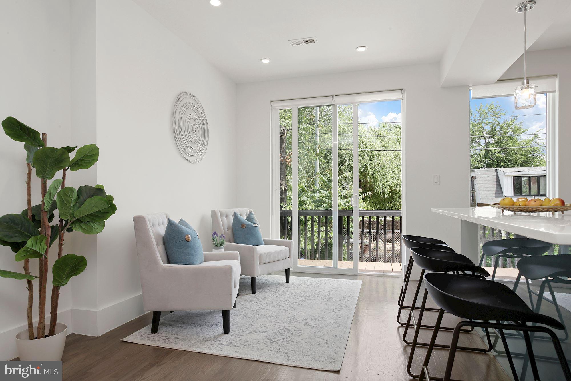 2425 3rd Street Northeast Washington, DC 20002 - Photo 10 of 37 open to kitchen