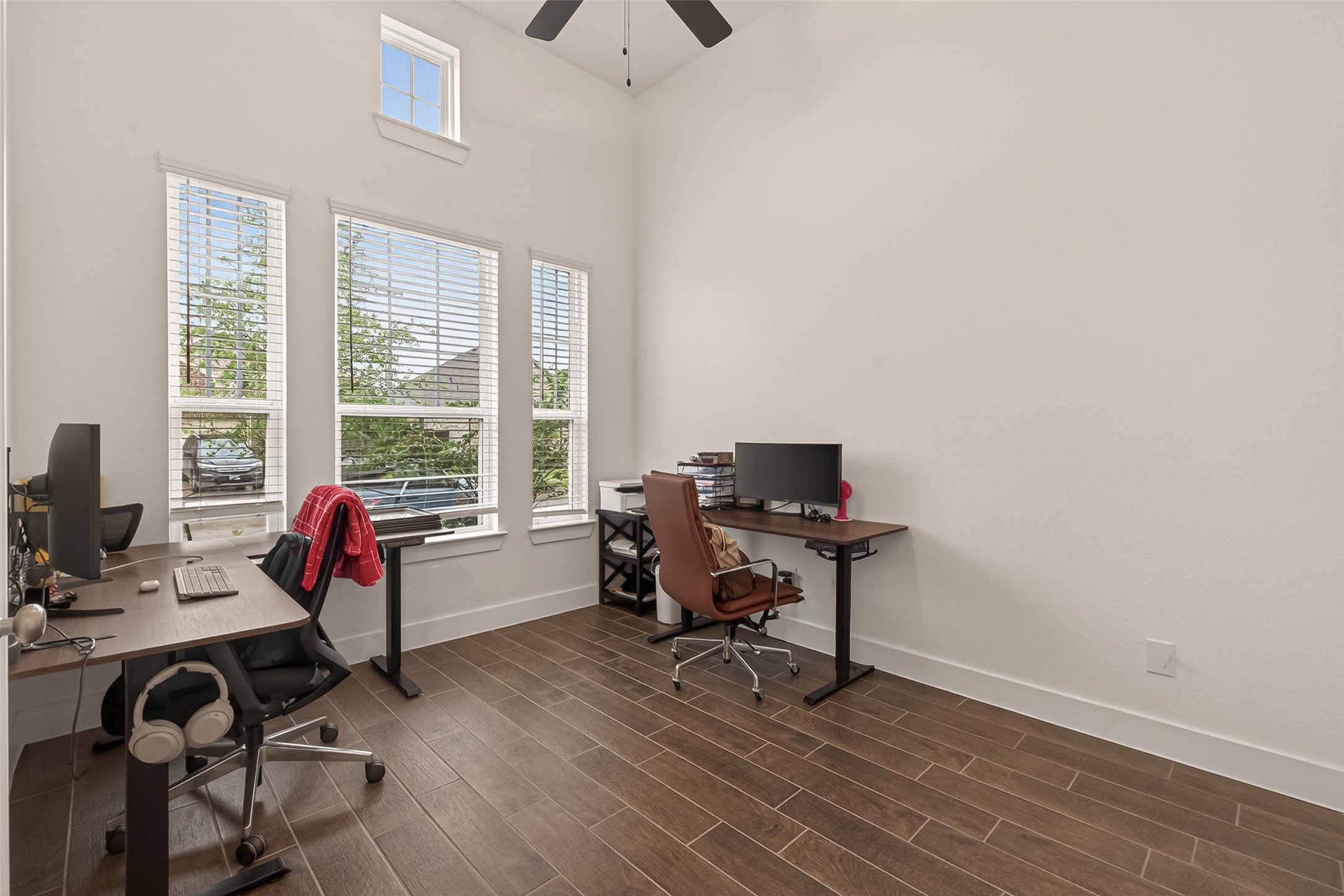 5019 Country Mdws Trail Rosharon, TX 77583 - Photo 6 of 49 a view of a workspace with furniture and a window