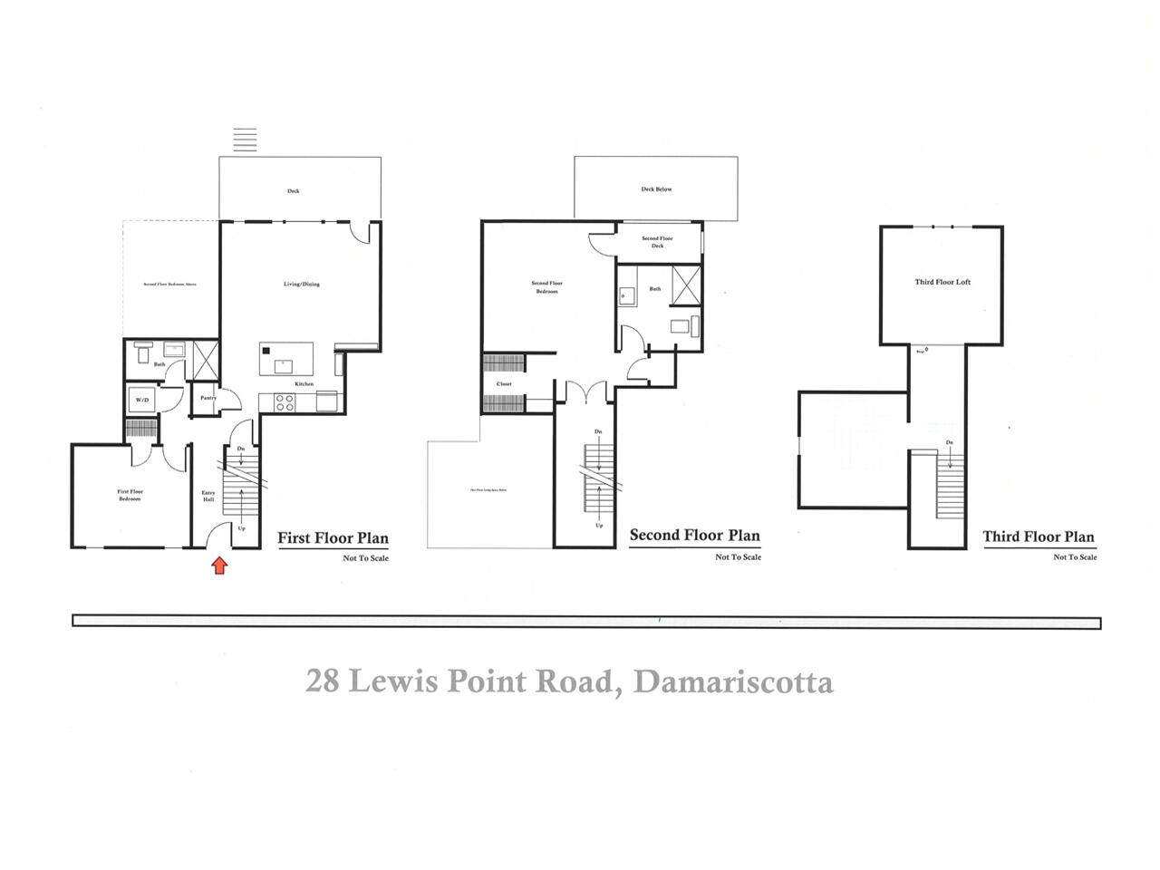 28 Lewis Point Road, Unit 2 Damariscotta, ME 04543 - Photo 26 of 26 Floor Plans-3x4