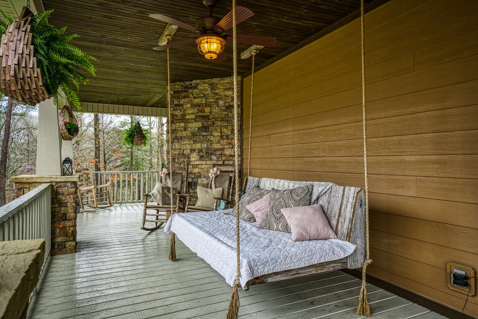 642 Campground Road Livingston, TN 38570 - Photo 25 of 49 a outdoor space with the couches and a potted plant