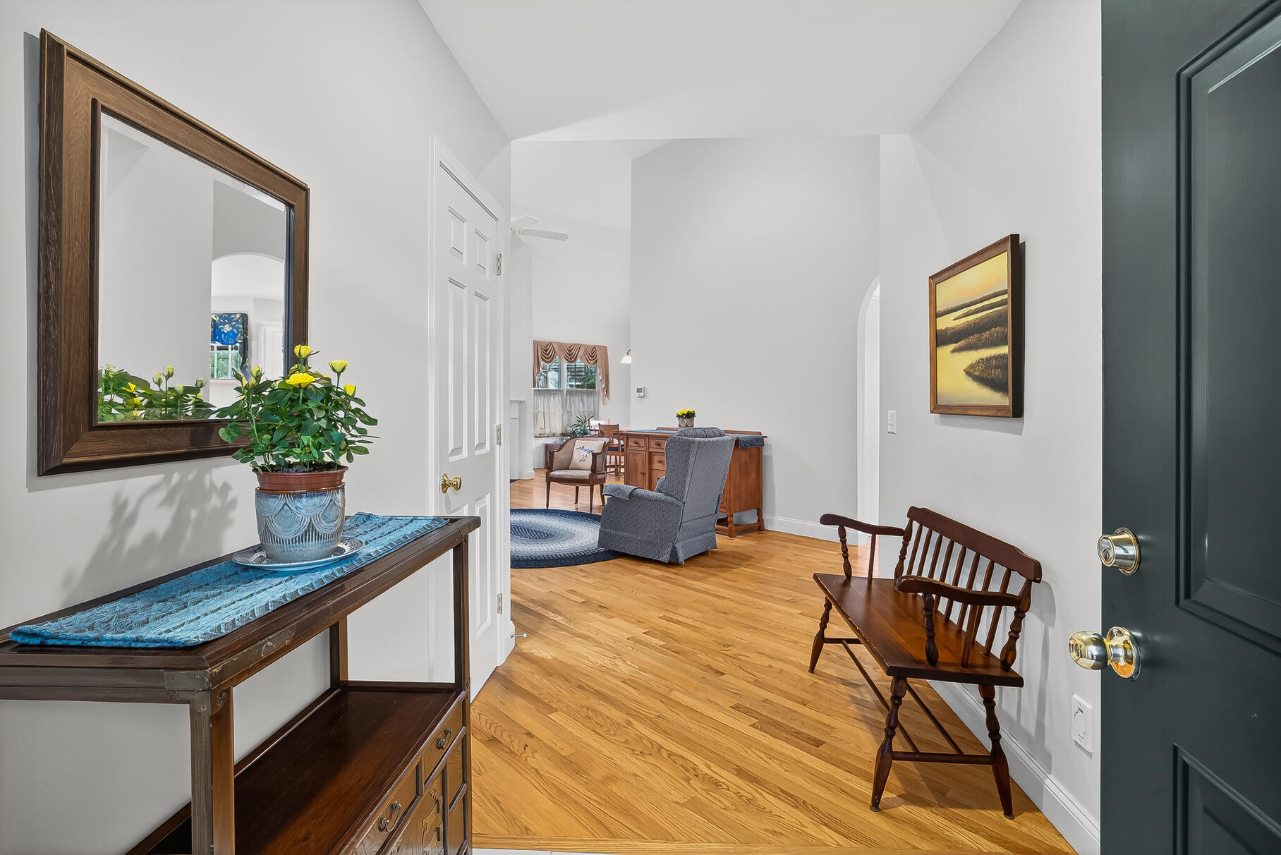 6 Mayfair Court Mashpee, MA 02649 - Photo 30 of 53 a living room with furniture and wooden floor