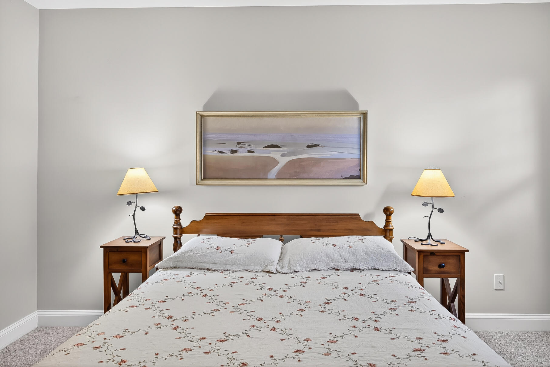 6 Mayfair Court Mashpee, MA 02649 - Photo 42 of 53 a bedroom with a bed and a lamp