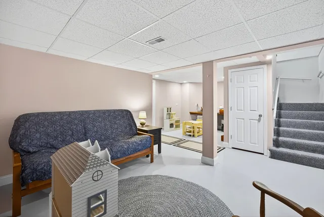 a sign on the side of a building