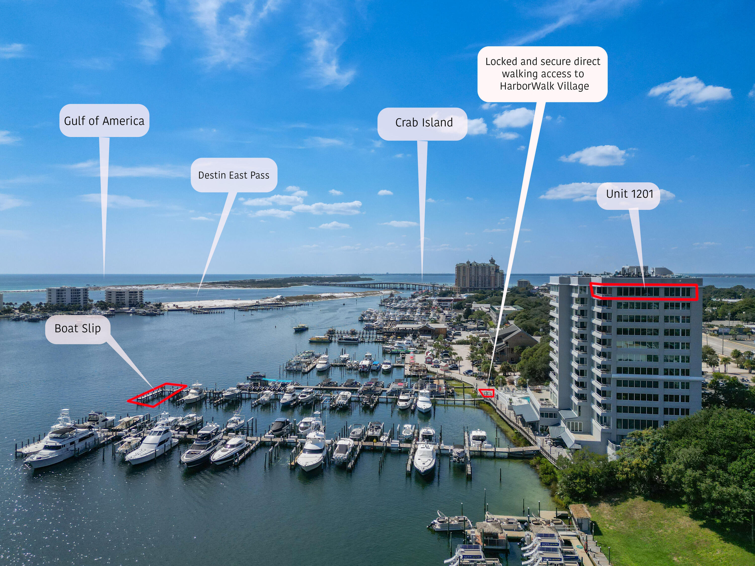 320 Harbor Boulevard, Unit 1201 Destin, FL 32541 - Photo 2 of 86 Location of Destin Yacht Club