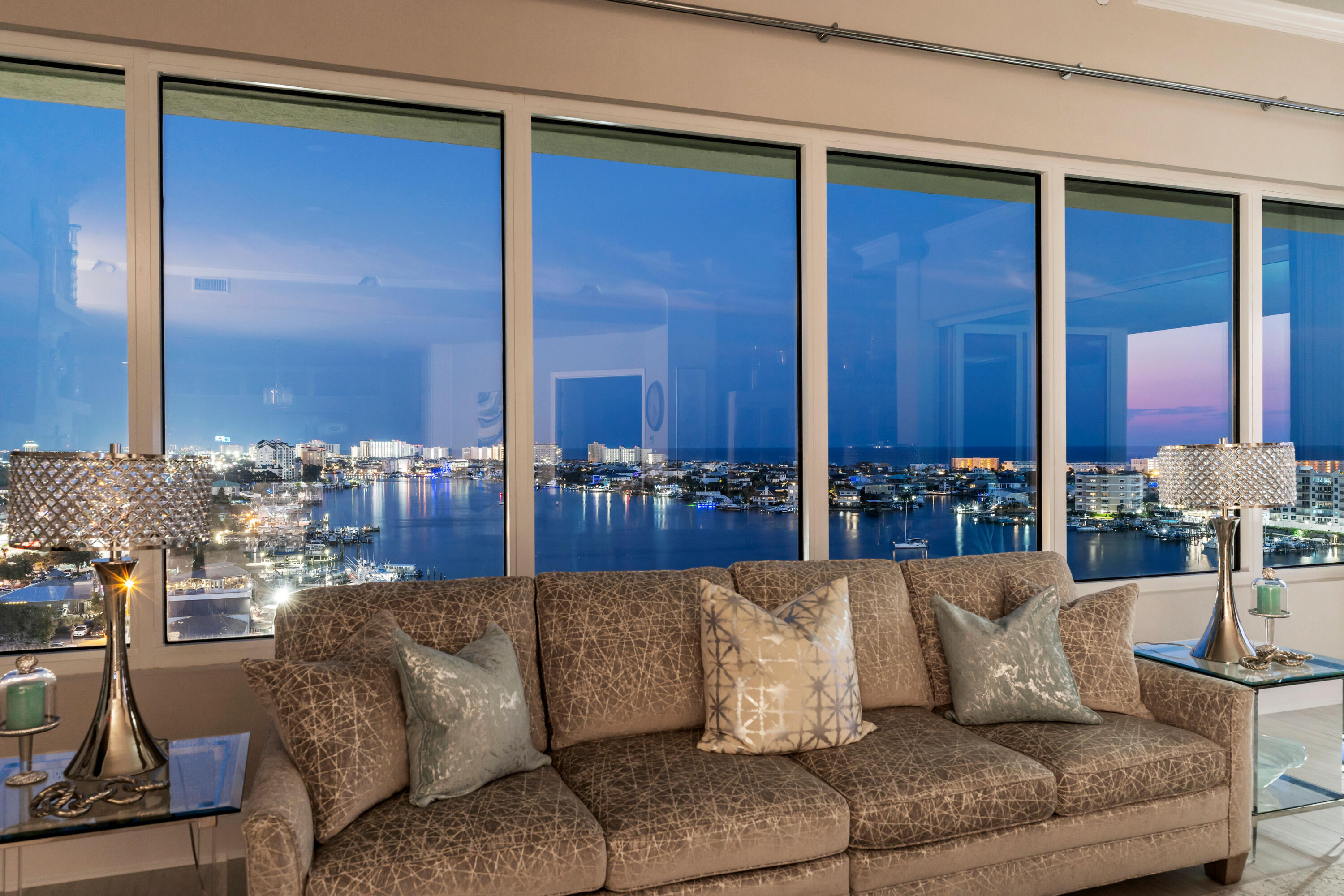 320 Harbor Boulevard, Unit 1201 Destin, FL 32541 - Photo 85 of 86 a living room with couches and a view of living room