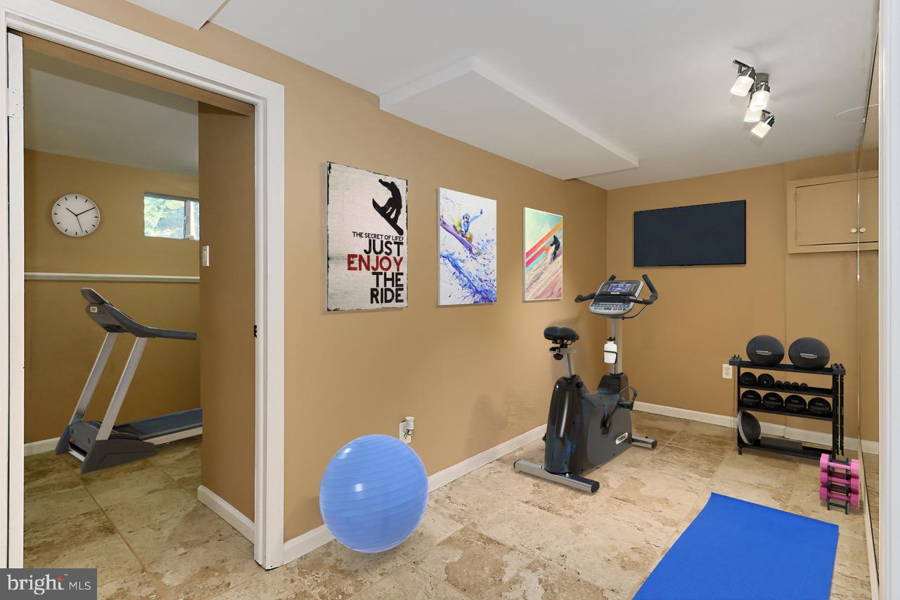 3304 Annandale Road Falls Church, VA 22042 - Photo 37 of 57 *Virtually Staged* Lower Level Gym
