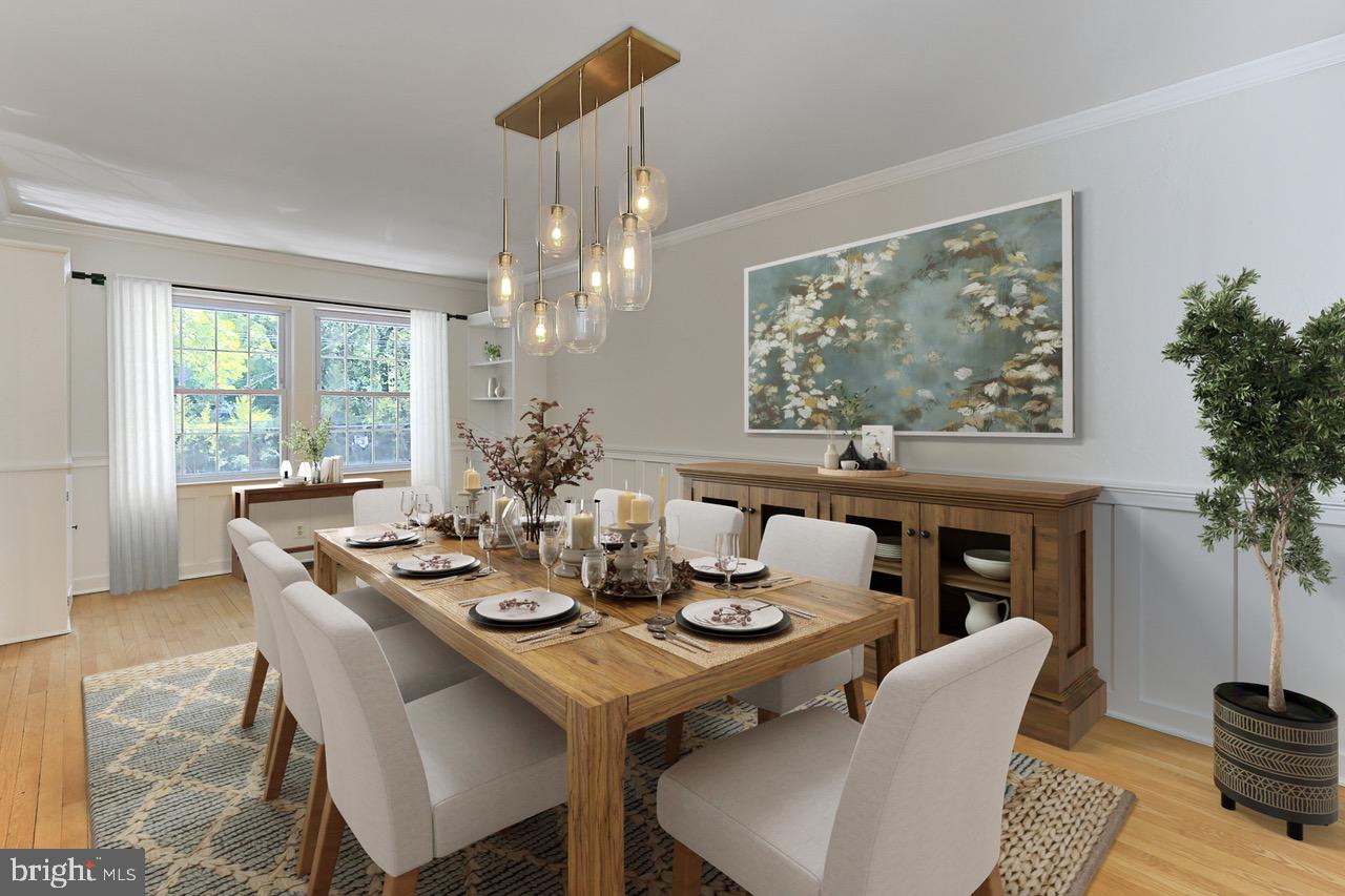 3304 Annandale Road Falls Church, VA 22042 - Photo 10 of 57 *Virtually Staged* Dining Room w/Wainscoting
