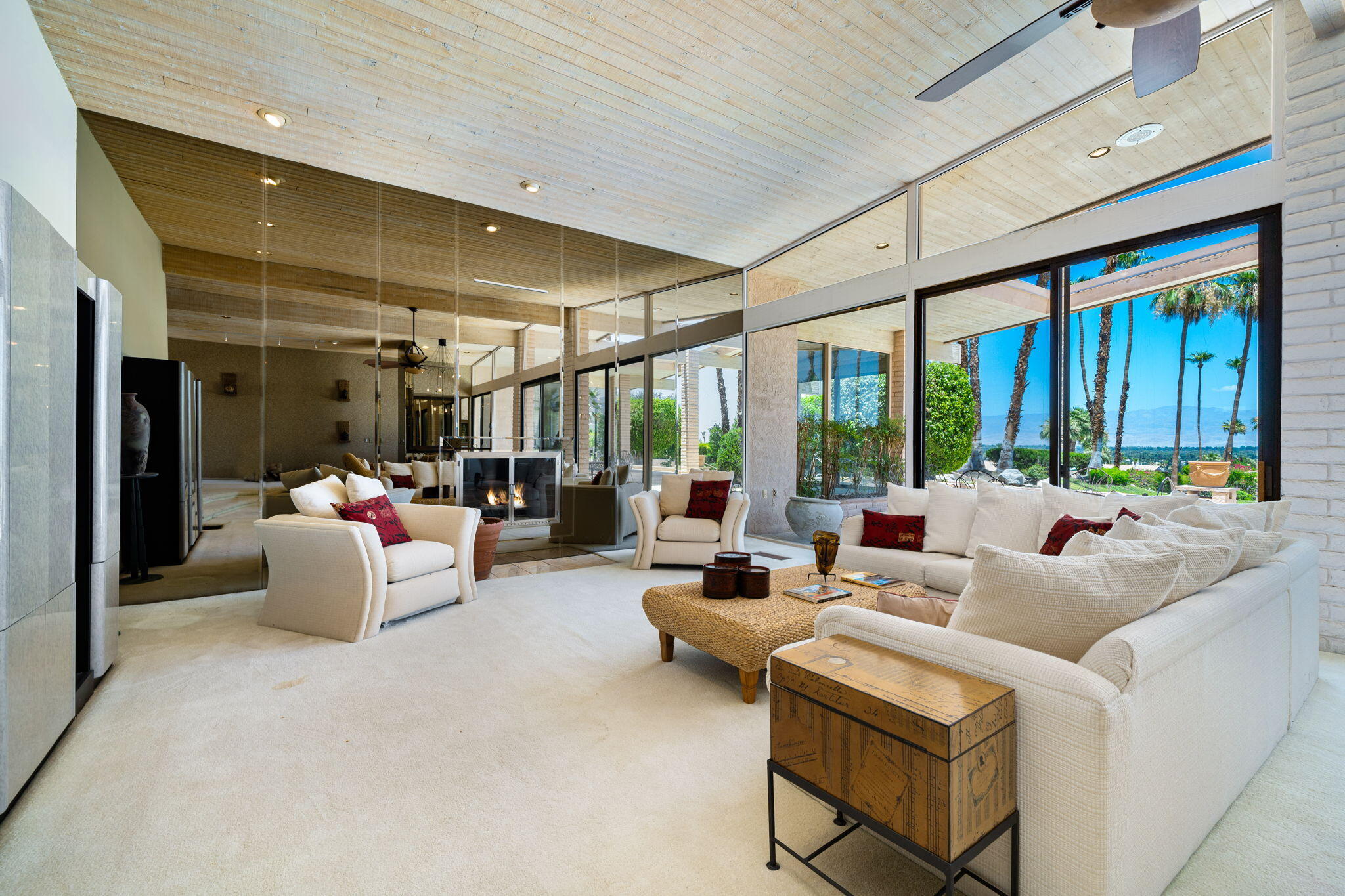 70465 Pecos Road Rancho Mirage, CA 92270 - Photo 14 of 48 a living room with furniture and floor to ceiling window