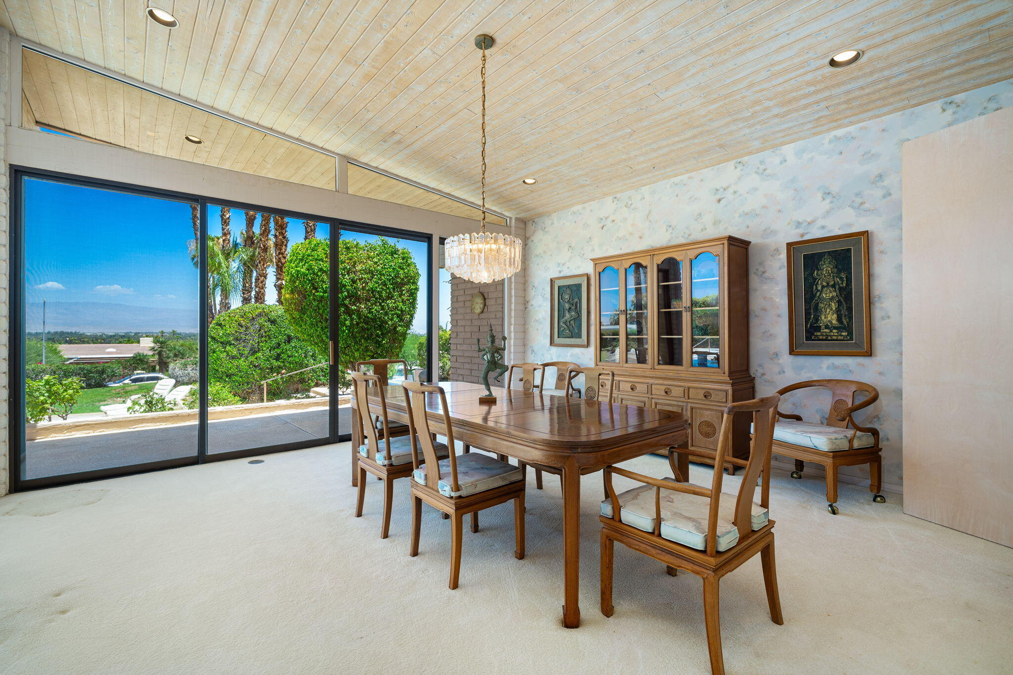 70465 Pecos Road Rancho Mirage, CA 92270 - Photo 18 of 48 a view of a dining room with furniture window and outside view