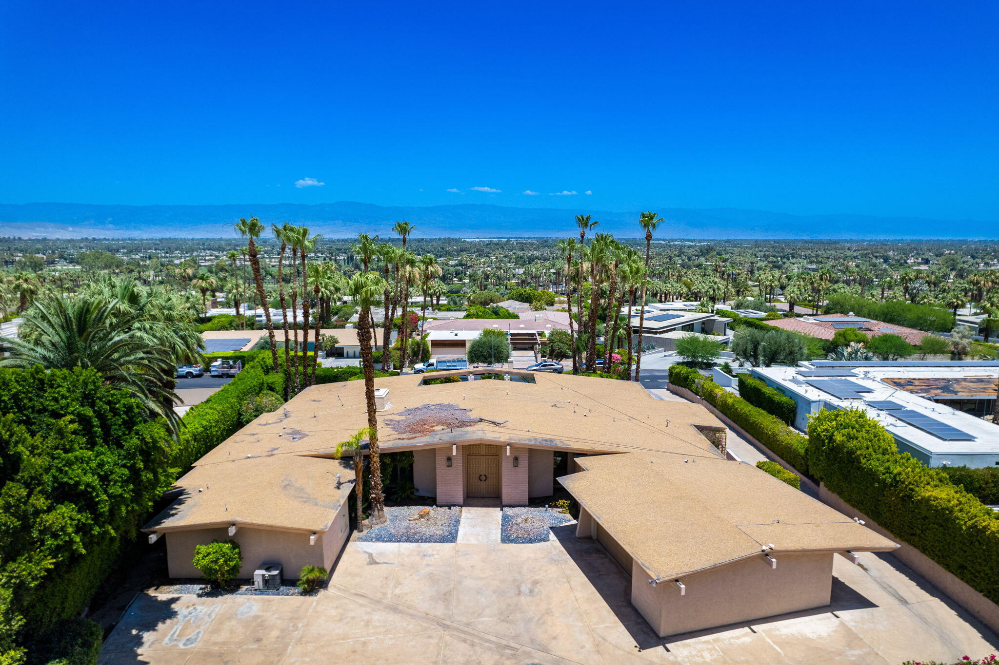 70465 Pecos Road Rancho Mirage, CA 92270 - Photo 7 of 48 a view of a terrace with a city view