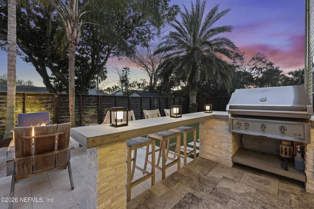 a view of an empty room with shelves