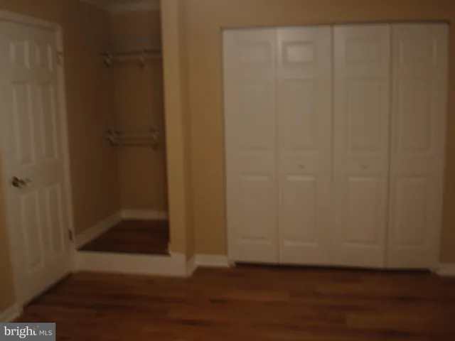 a view of a small space with a window