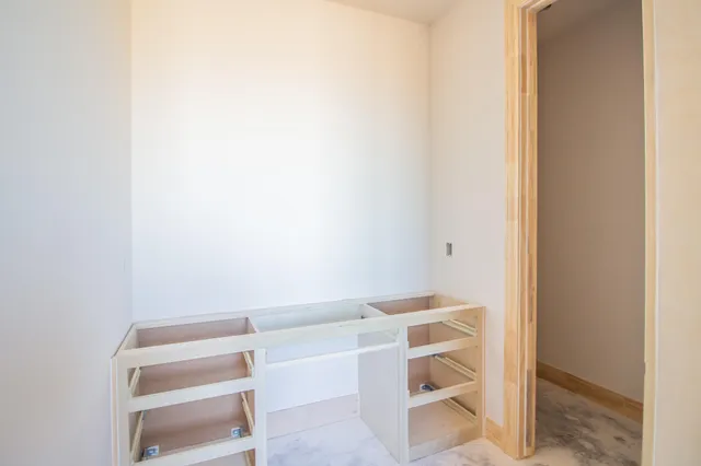 a view of an empty room