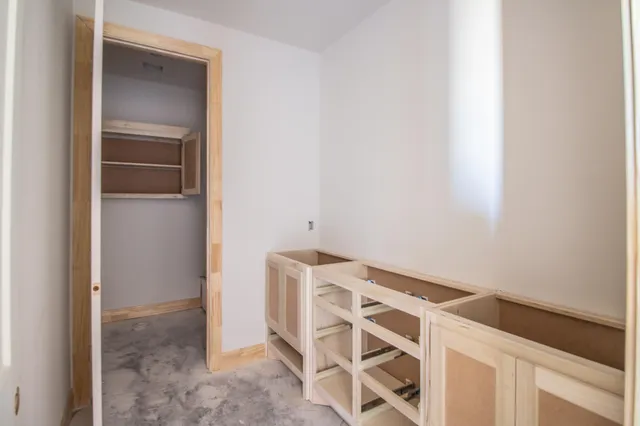 a view of an empty room