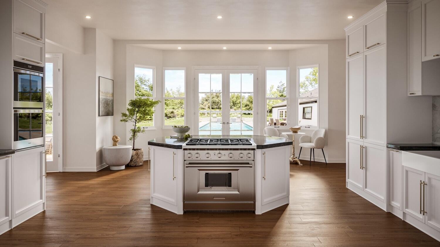 4530 Via Clarice Santa Barbara, CA 93111 - Photo 12 of 28 a kitchen with a stove and a wooden floors