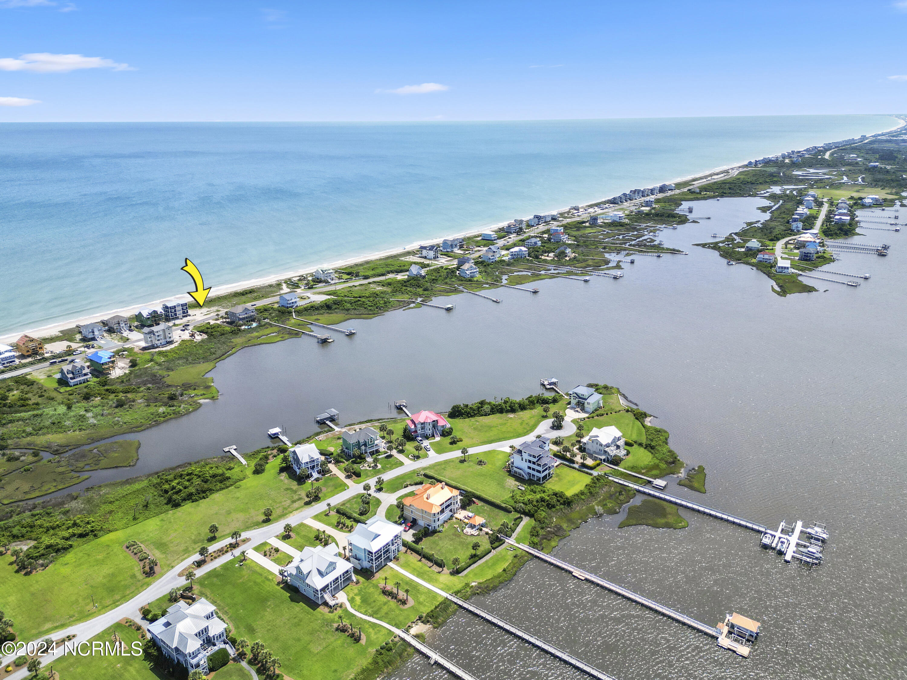 686 New River Inlet Road North Topsail Beach, NC 28460 - Photo 15 of 22 Drone Aerial
