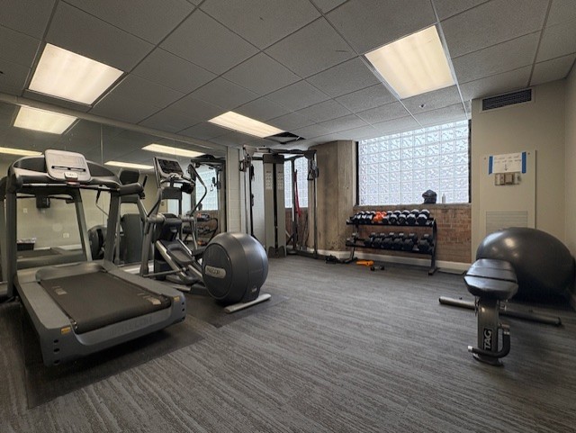 320 East 21st Street, Unit 405 Chicago, IL 60616 - Photo 15 of 15 a view of a room with gym equipment