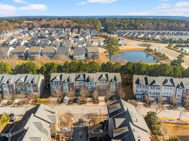 an aerial view of multiple house