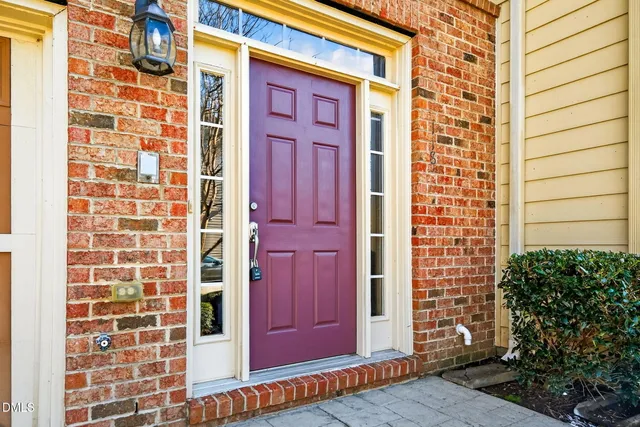 a view of front door of house