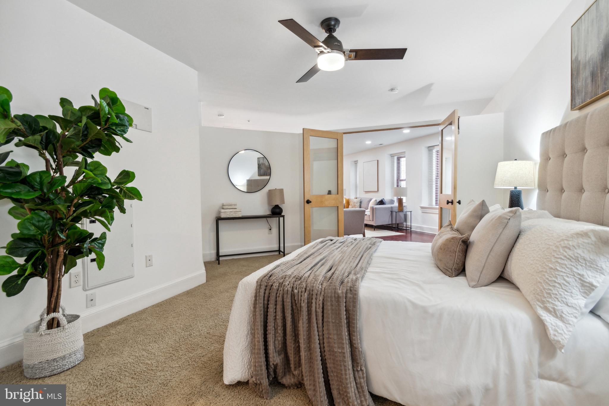 9610 Dewitt Drive, Unit B105 Silver Spring, MD 20910 - Photo 7 of 30 View from Bedroom into Living Room